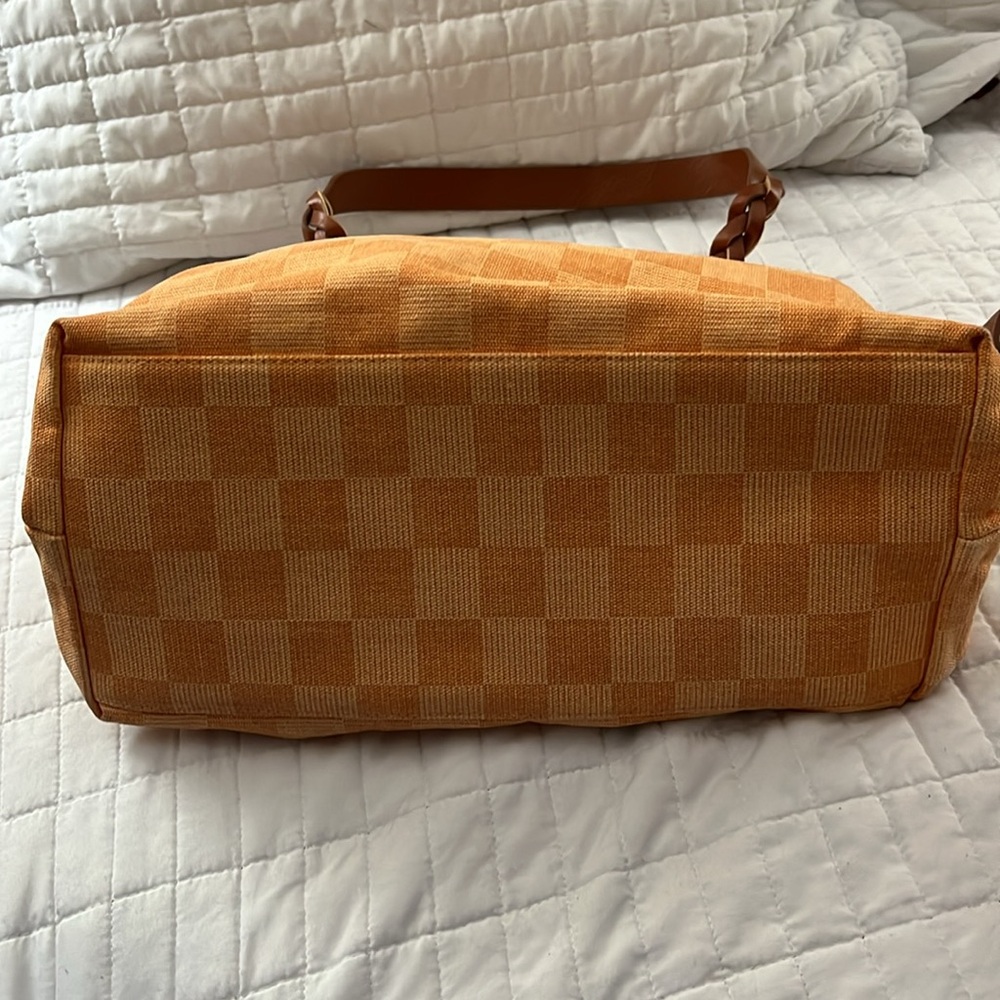 Universal Threads Rough Texture Orange/Melon Chec… - image 8